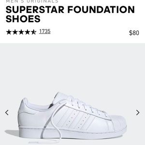 Adidas white Superstar
